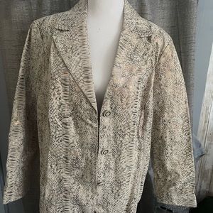 Pamela McCoy, snakeskin, style, leather blazer, never worn